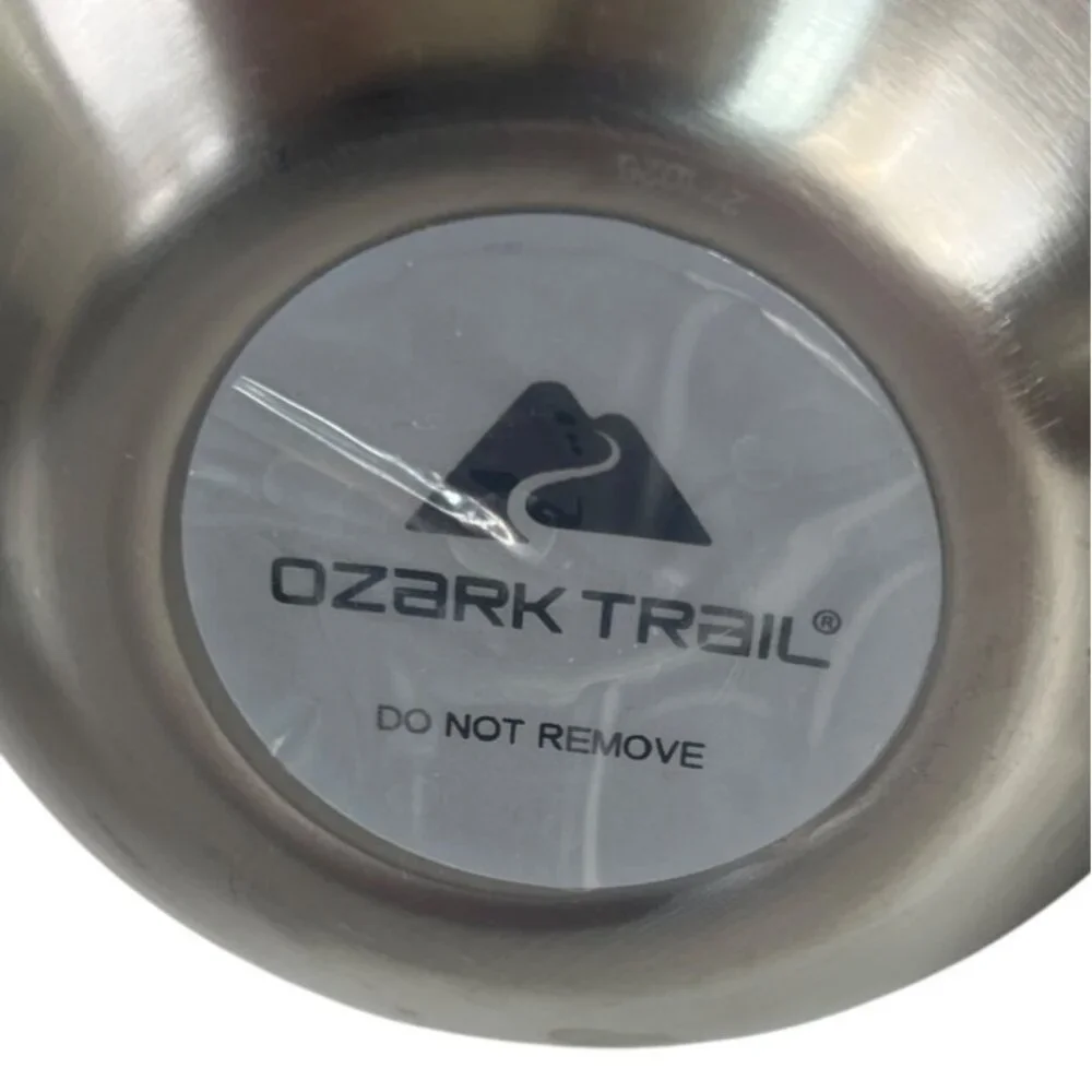 Ozark Trail Stainless Steel Wine Bottle Set 2 Stemless Tumblers Insulated Silver
